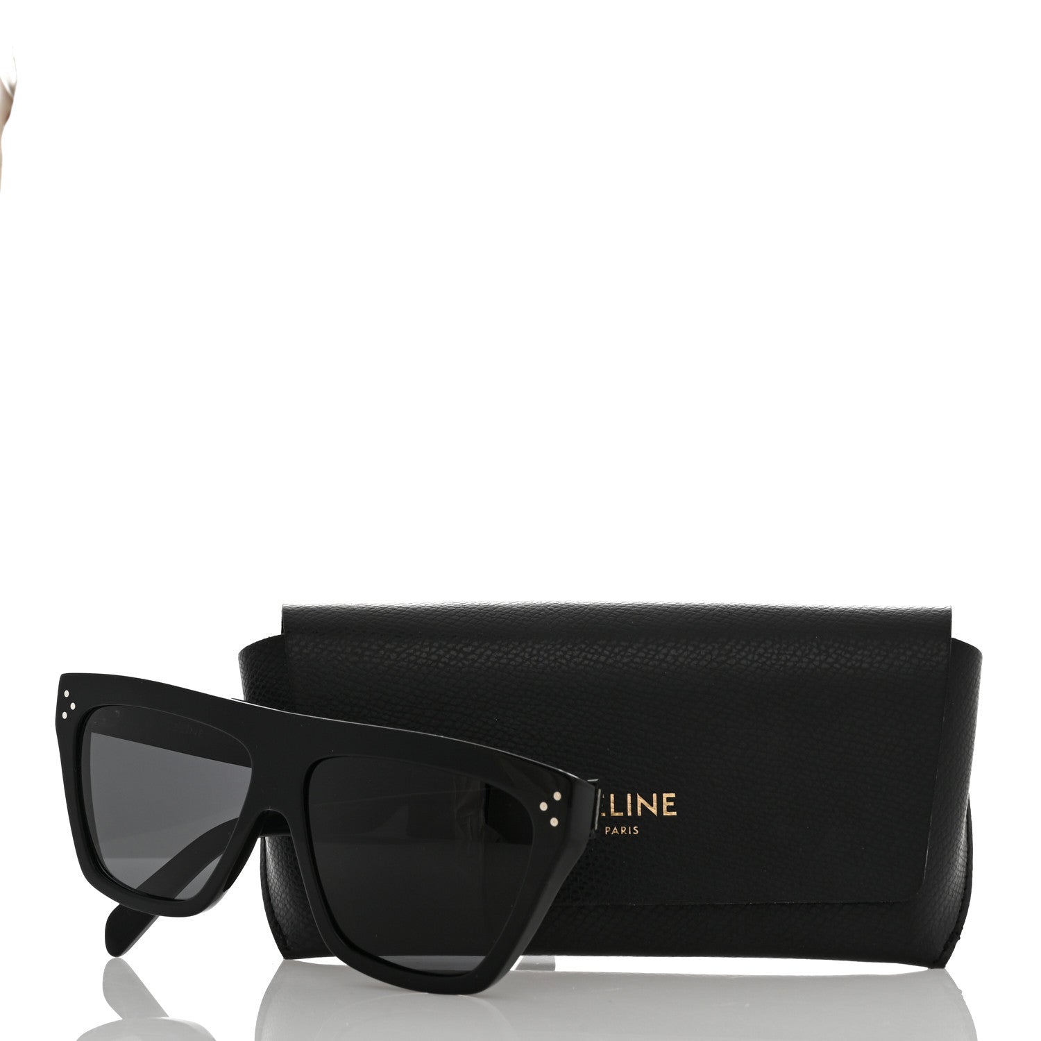 Celine Acetate Square Sunglasses CL40256I Black 8 of 9