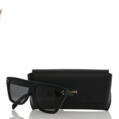 Celine Acetate Square Sunglasses CL40256I Black 8 of 9