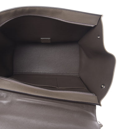 Celine Drummed Calfskin Suede Medium Trapeze Souris 4 of 8