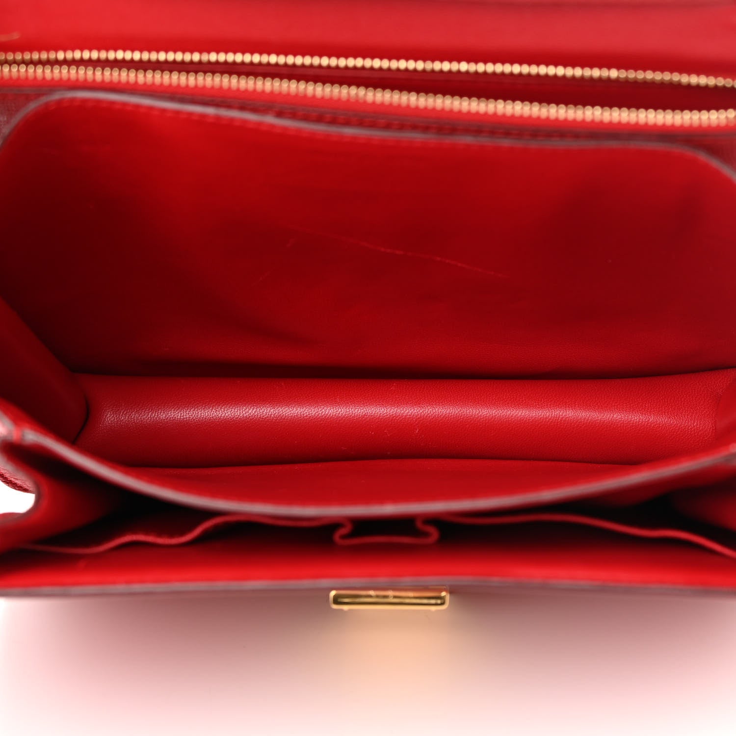Celine Goatskin Medium Classic Box Flap Bag Dark Pink 5 of 15