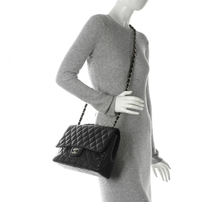 Chanel Caviar Quilted Jumbo Single Flap Black 2 of 7
