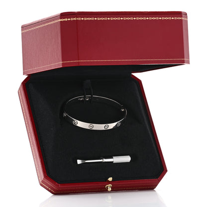 Cartier 18K White Gold LOVE Bracelet 17 10 of 10