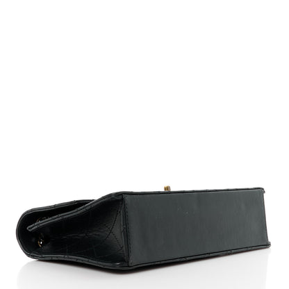 Chanel Calfskin Stitched Medium Single Flap Black 4 of 10