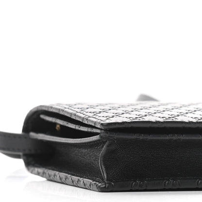 Gucci Microguccissima Crossbody Wallet Black 9 of 11
