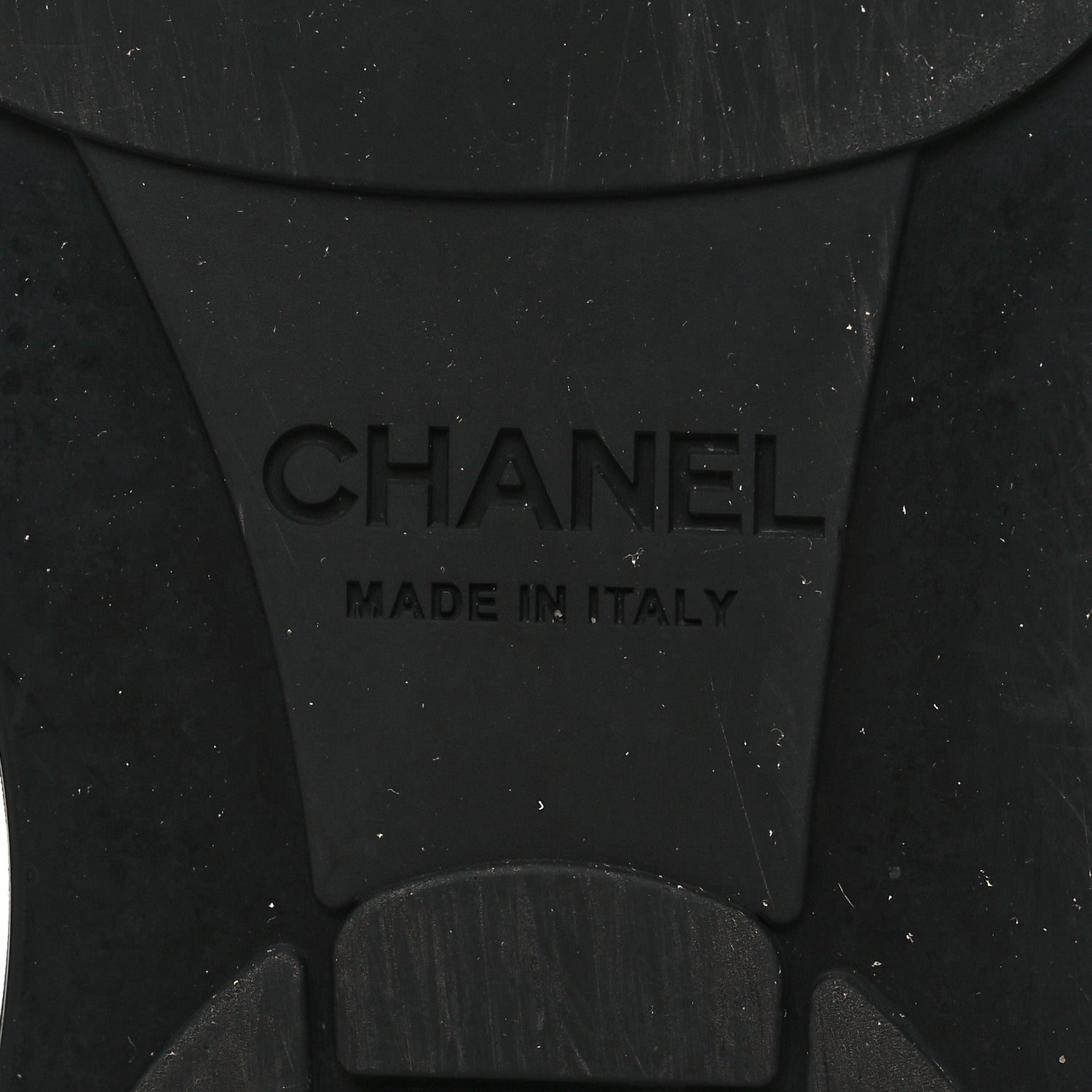 Chanel Knit Patent Calfskin Womens High Top Camellia Sneakers 36 Black 6 of 8