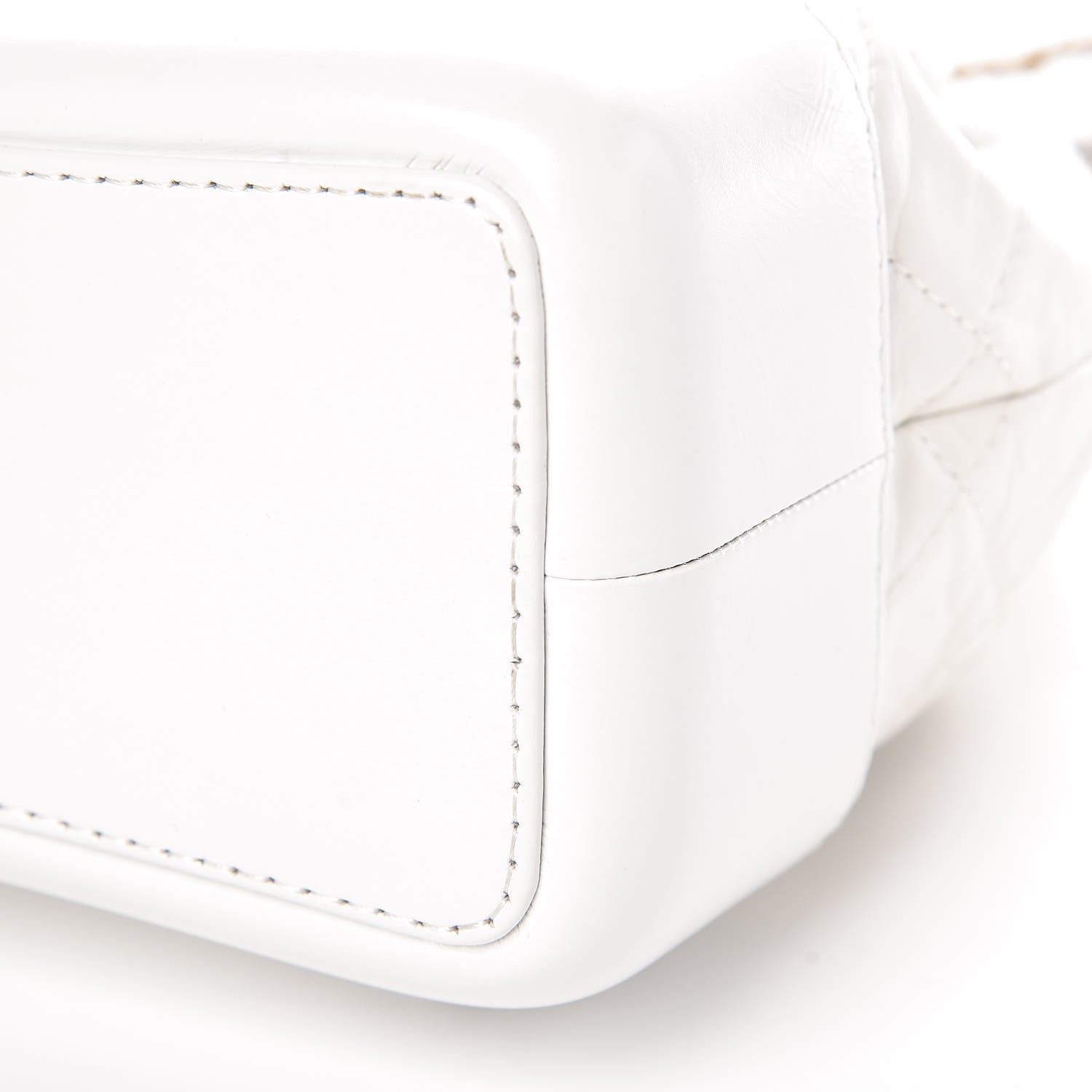 Chanel Aged Calfskin Quilted Small Gabrielle Backpack White 9 of 10