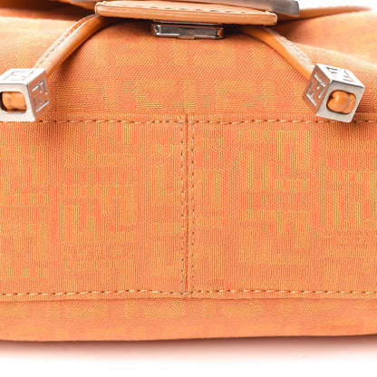 Fendi Zucchino Cuoio Shoulder Bag Mandarino 13 of 19