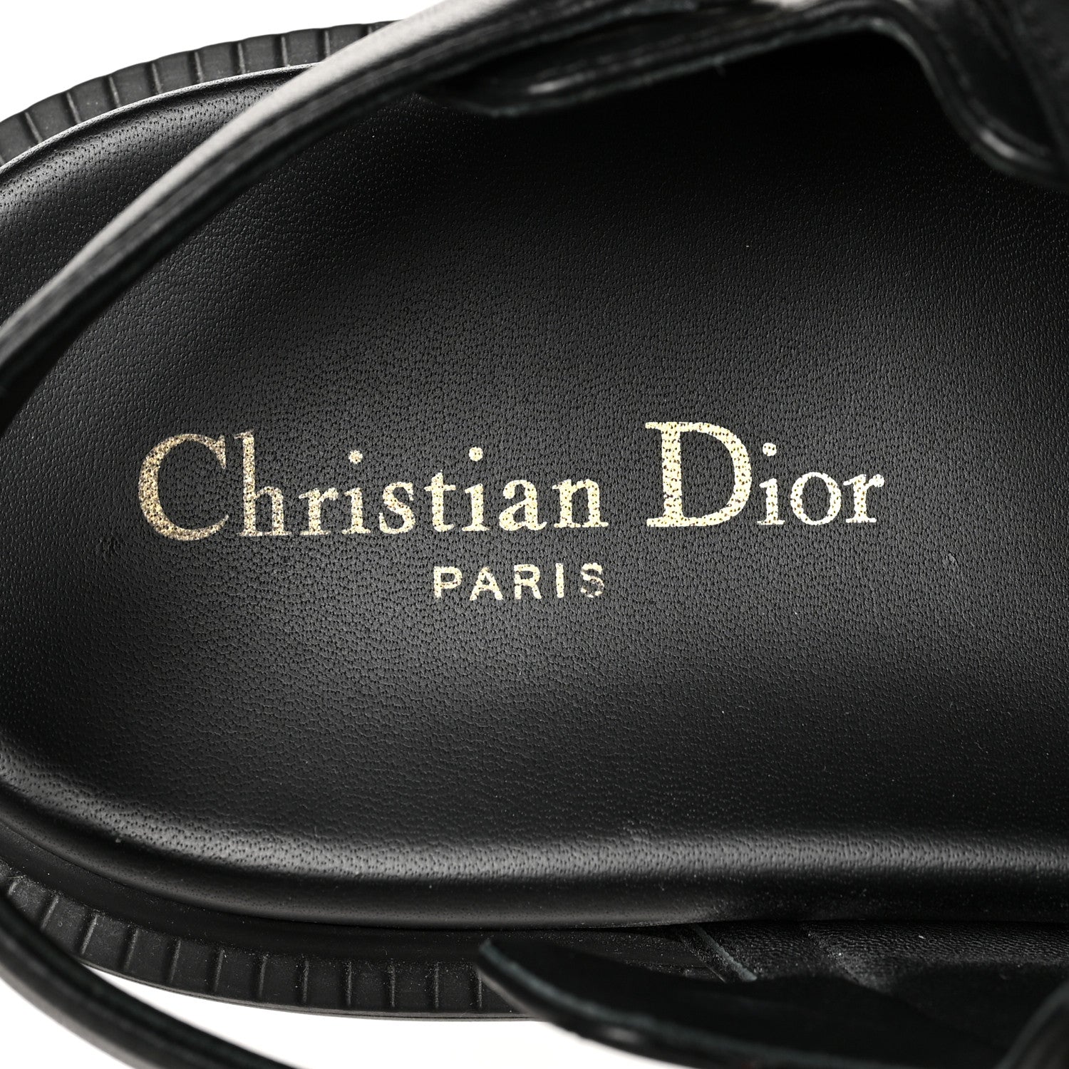 Christian Dior Lambskin Dioract 10mm Sandals 39.5 Black 8 of 8
