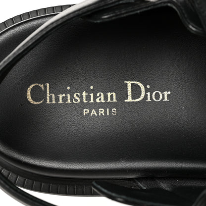 Christian Dior Lambskin Dioract 10mm Sandals 39.5 Black 8 of 8