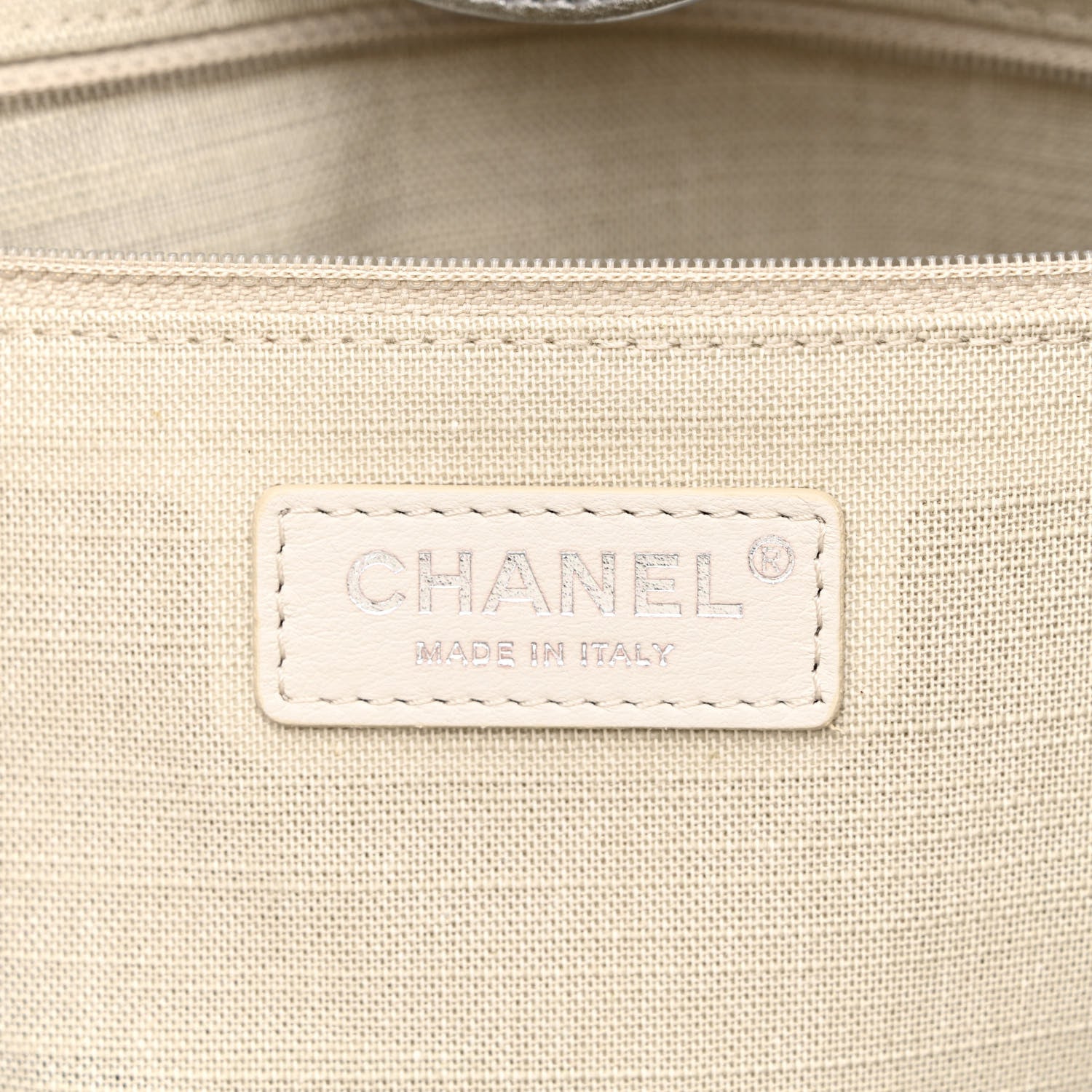 Chanel Metallic Calfskin Medium Deauville Tote Silver 8 of 13