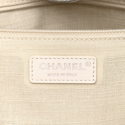 Chanel Metallic Calfskin Medium Deauville Tote Silver 8 of 13