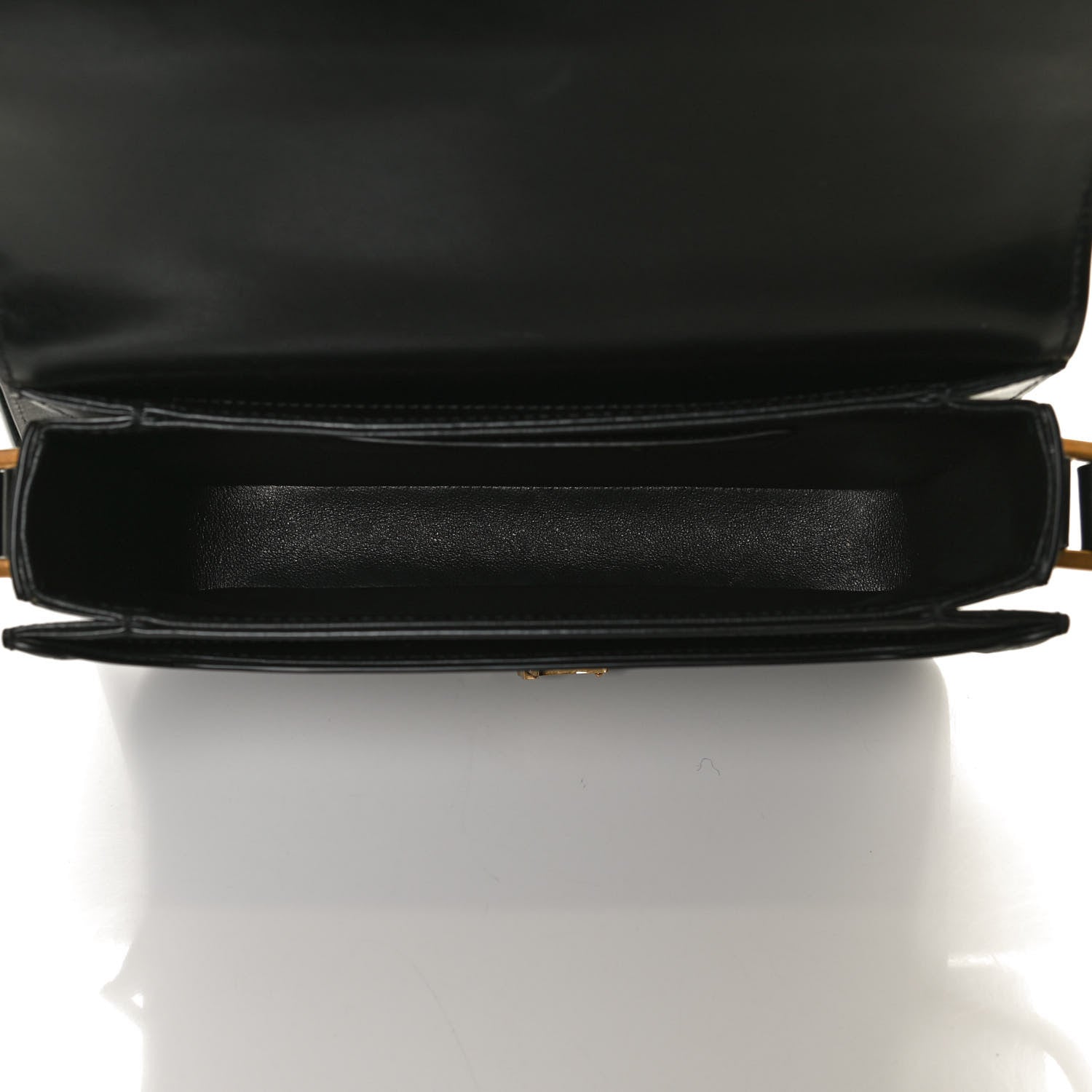 Saint Laurent Box Calfskin Monogram Medium Solferino Satchel Black 5 of 12