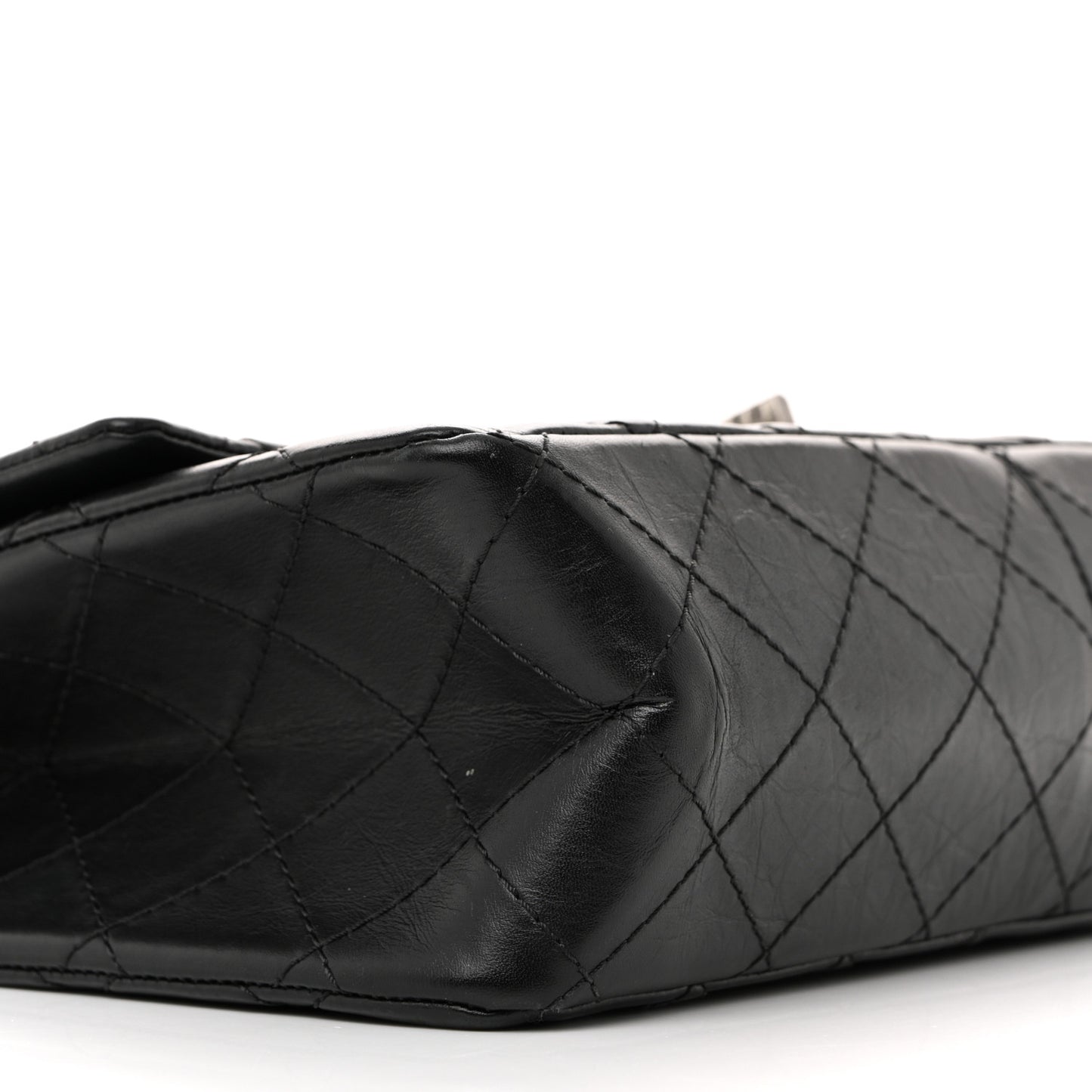 Aged Calfskin Quilted 2.55 Reissue 226 Flap Black