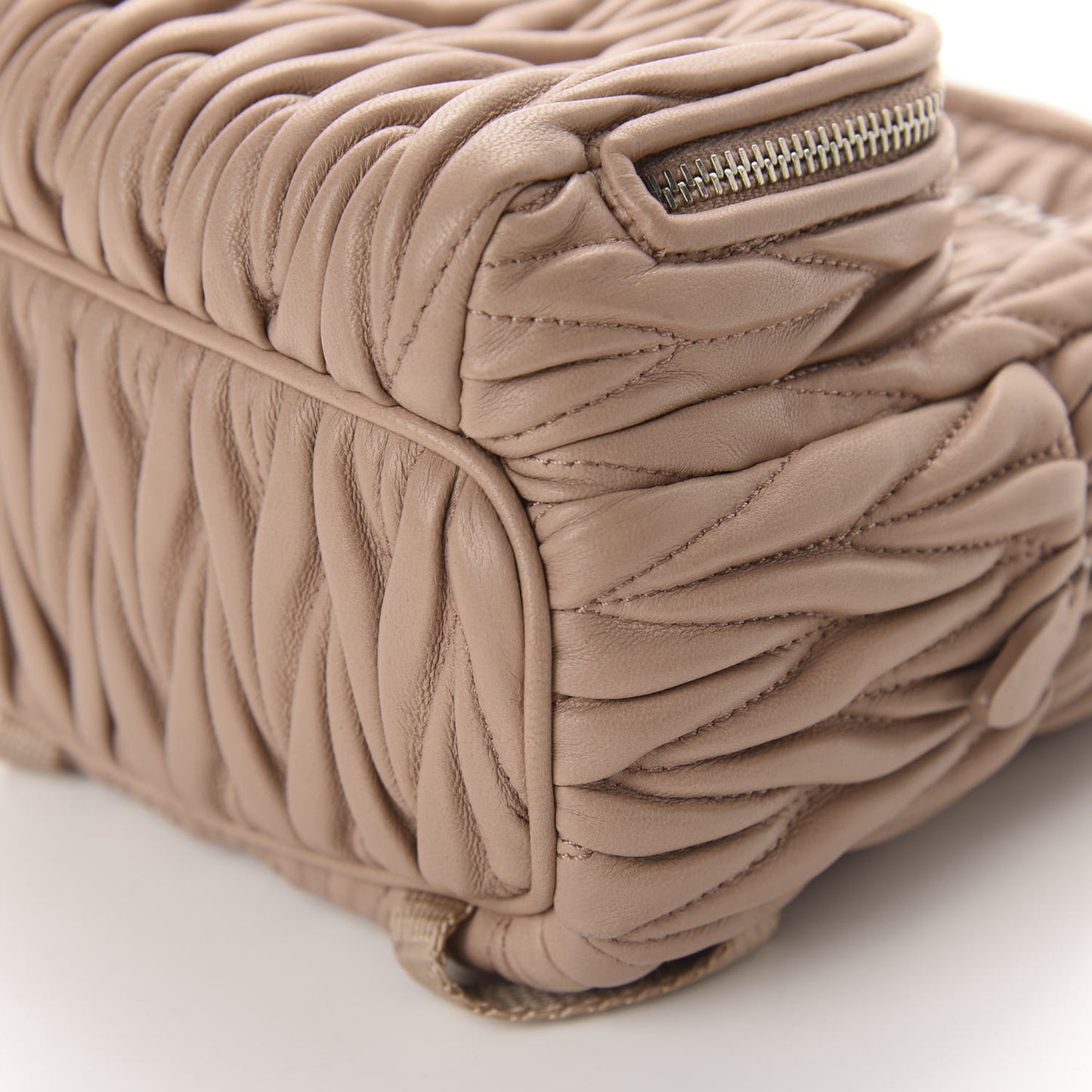 Nappa Matelasse Mini Backpack Cammeo