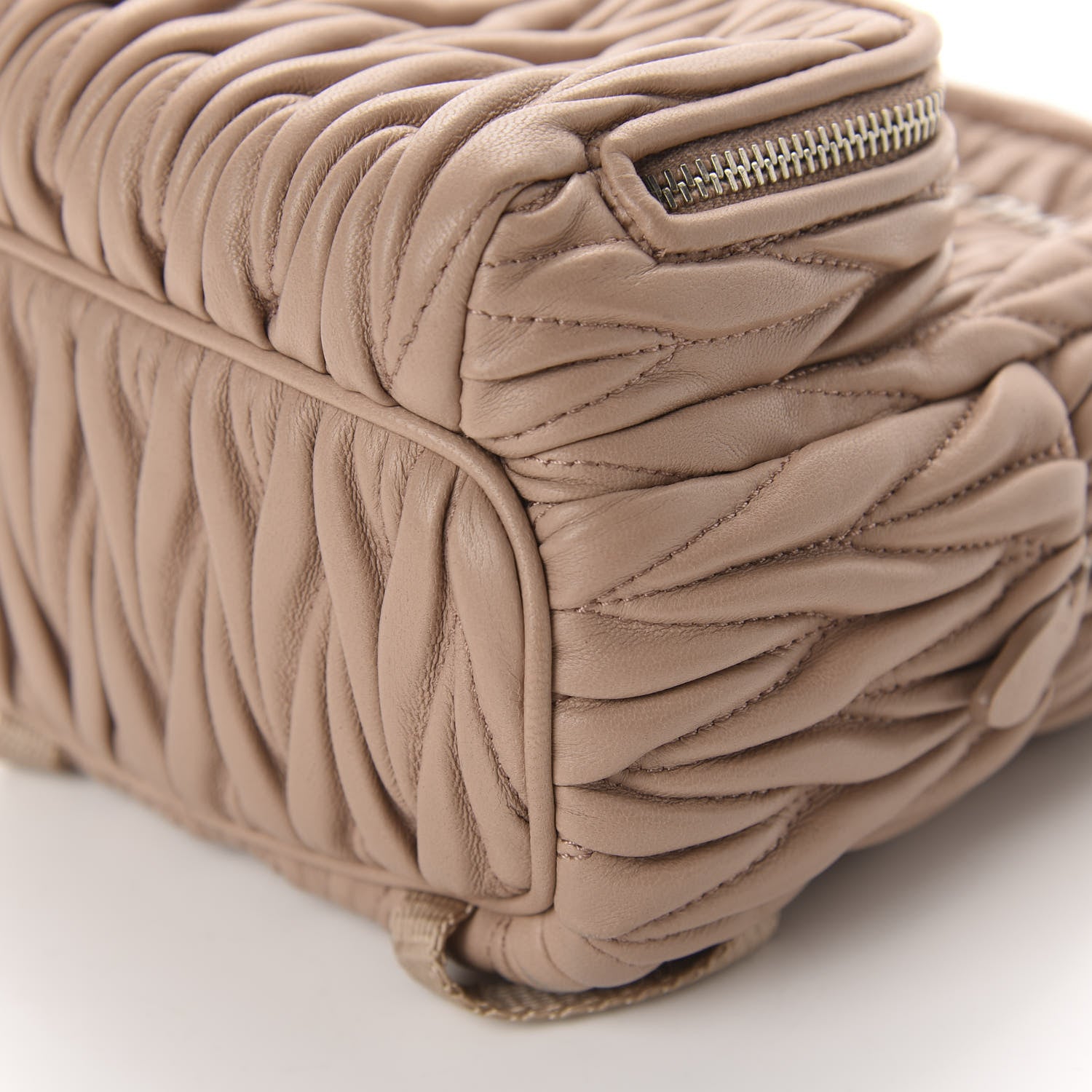 Miu Miu Nappa Matelasse Mini Backpack Cammeo 7 of 12