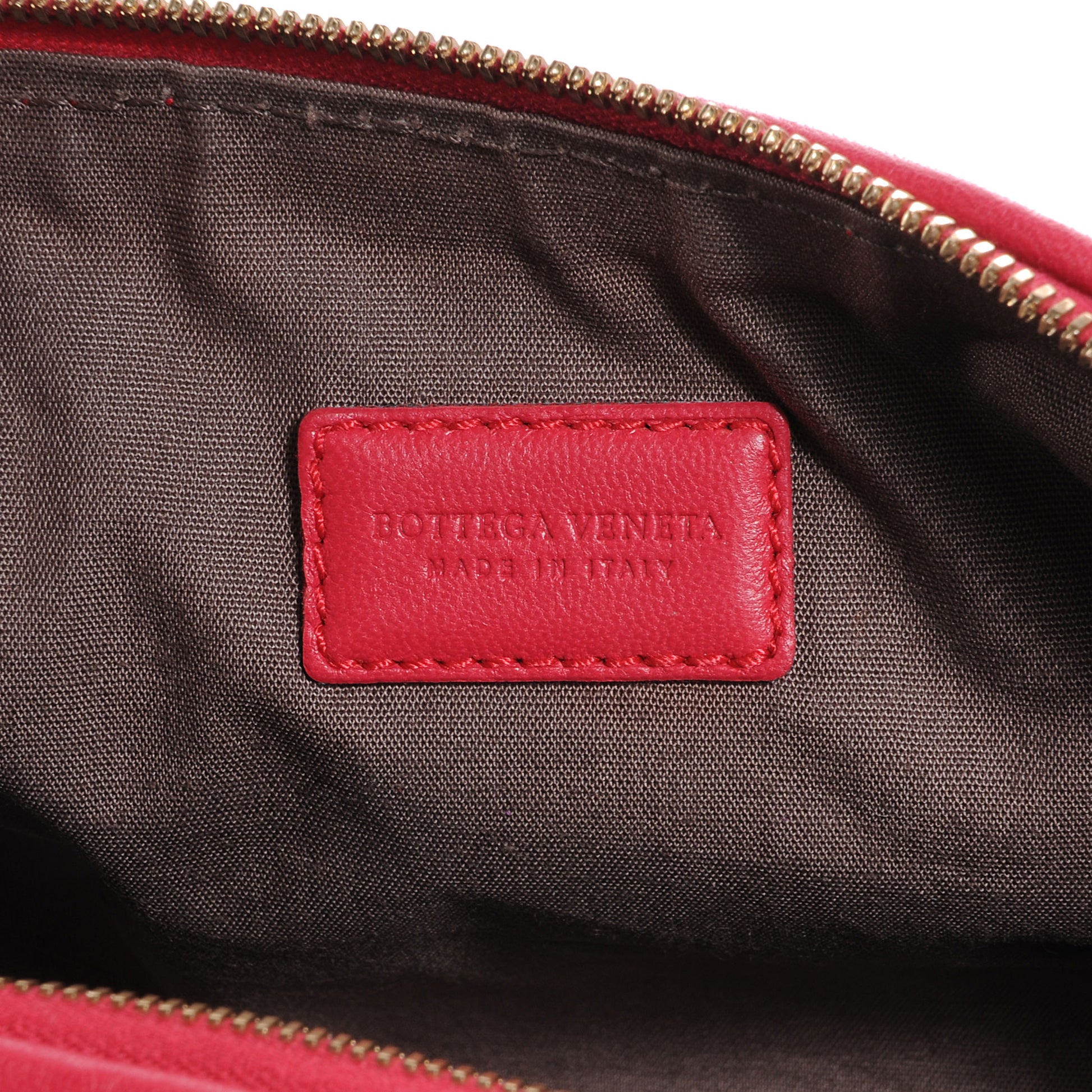 Bottega Veneta Nappa Intrecciato Small Cosmetic Case Fuchsia 6 of 8