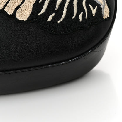 Gucci Calfskin Dog Embroidered Extra Large Dionysus Hobo Black 14 of 14