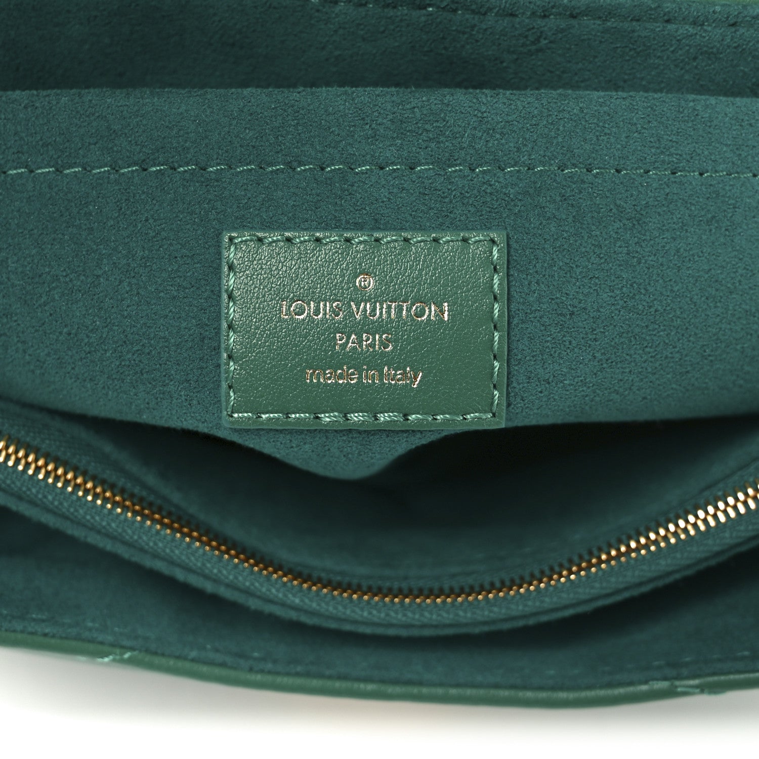 Louis Vuitton Calfskin New Wave Chain Bag MM NM Emerald 5 of 9