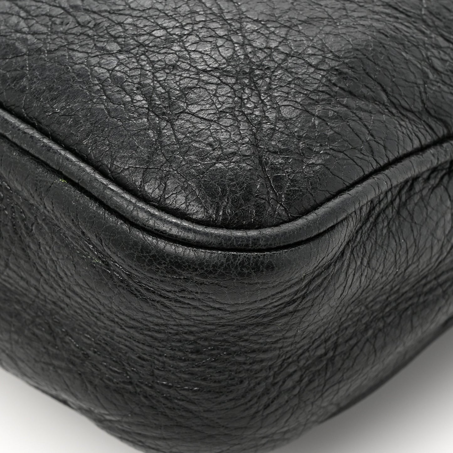 Agneau Giant 12 Silver Hardware Hip Black