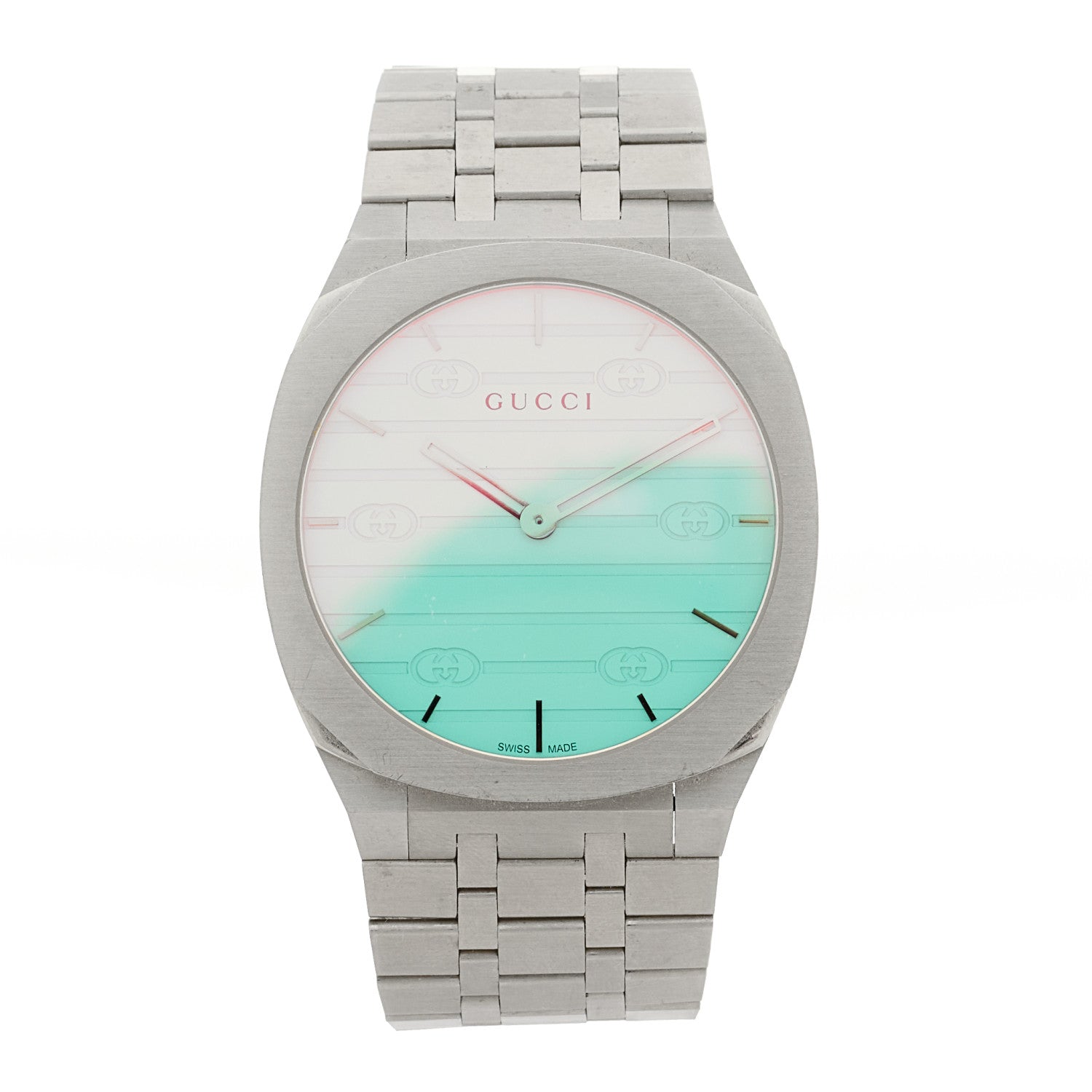 Gucci Stainless Steel 38mm 25H Quartz Watch Light Blue 2 of 7