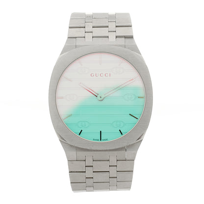 Gucci Stainless Steel 38mm 25H Quartz Watch Light Blue 2 of 7
