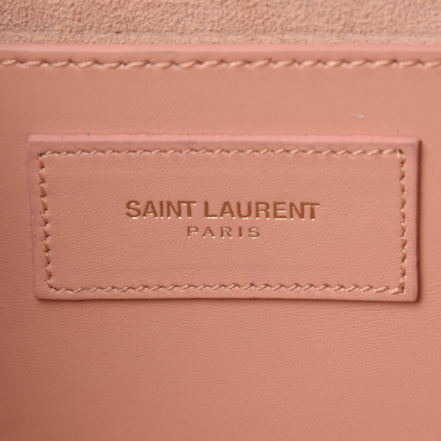 Saint Laurent Calfskin Classic Monogram Cassandre Clutch Blush 6 of 12