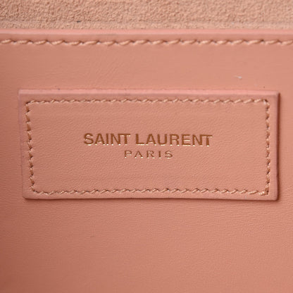 Saint Laurent Calfskin Classic Monogram Cassandre Clutch Blush 6 of 12