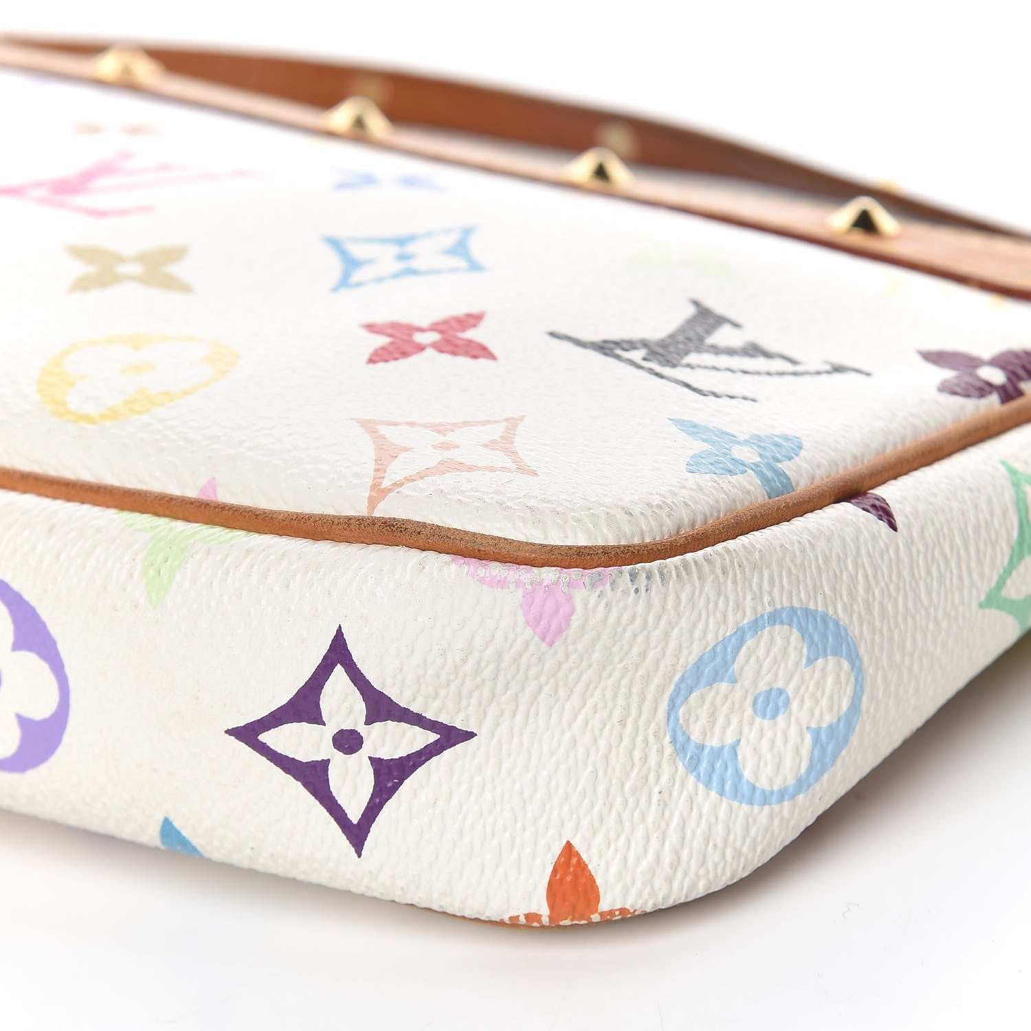 Louis Vuitton Monogram Multicolor Pochette Accessories White 14 of 17