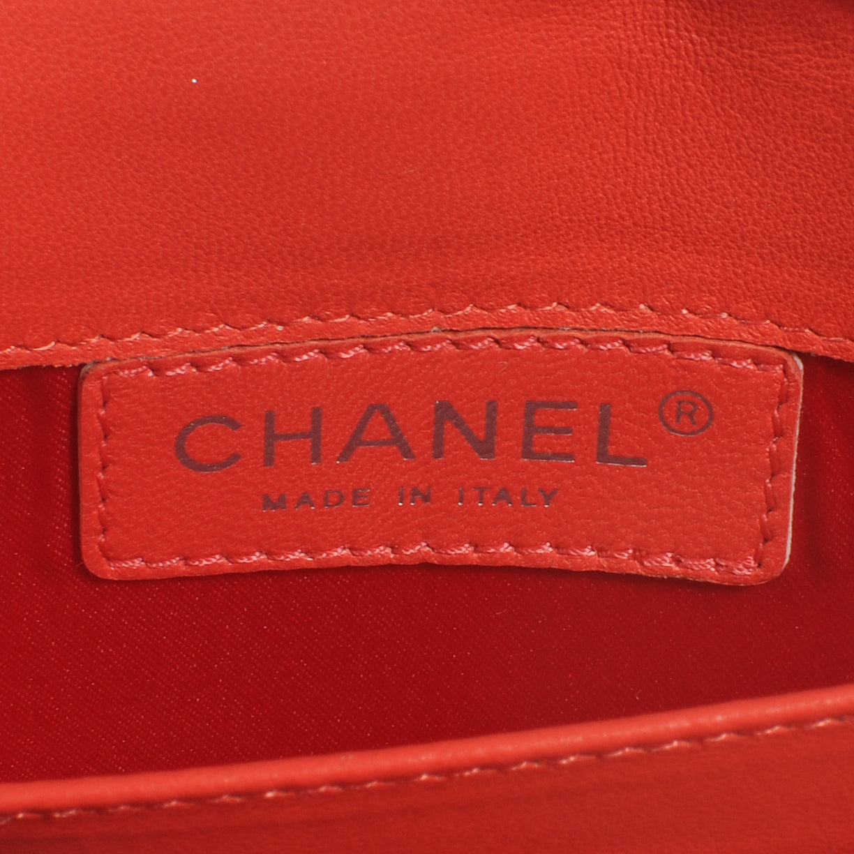 Calfskin Ultimate Stitch Clutch Flap Red