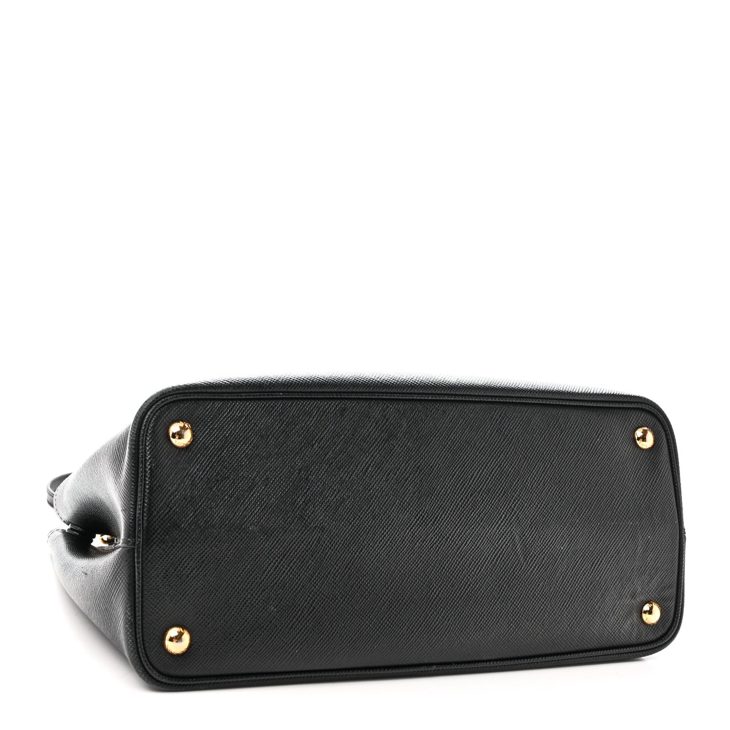 Saffiano Cuir Medium Double Bag Black