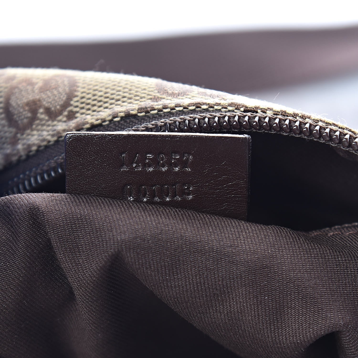 Gucci Monogram Calfskin Perforated Medium Flat Messenger Bag Dark Brown 7 of 10