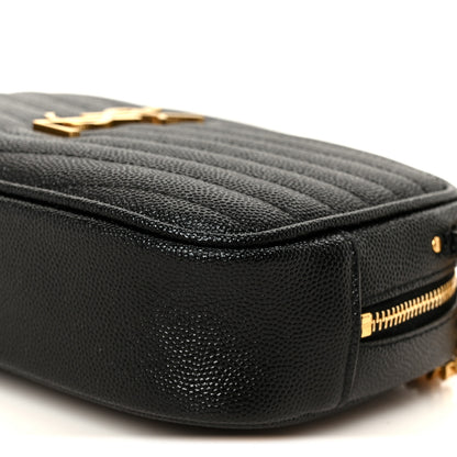 Saint Laurent Grain De Poudre Matelasse Monogram Mini Lou Camera Bag Black 10 of 10