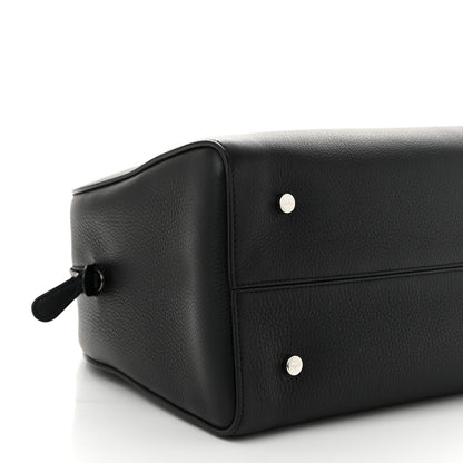 The Row Grained Calfskin Bowling Bag Two Black 8 of 9