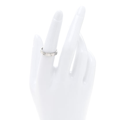 Cartier 18K White Gold 3.5mm LOVE Wedding Band Ring 54 6.75 2 of 4