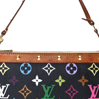 Louis Vuitton Monogram Multicolor Pochette Accessories Black 9 of 14