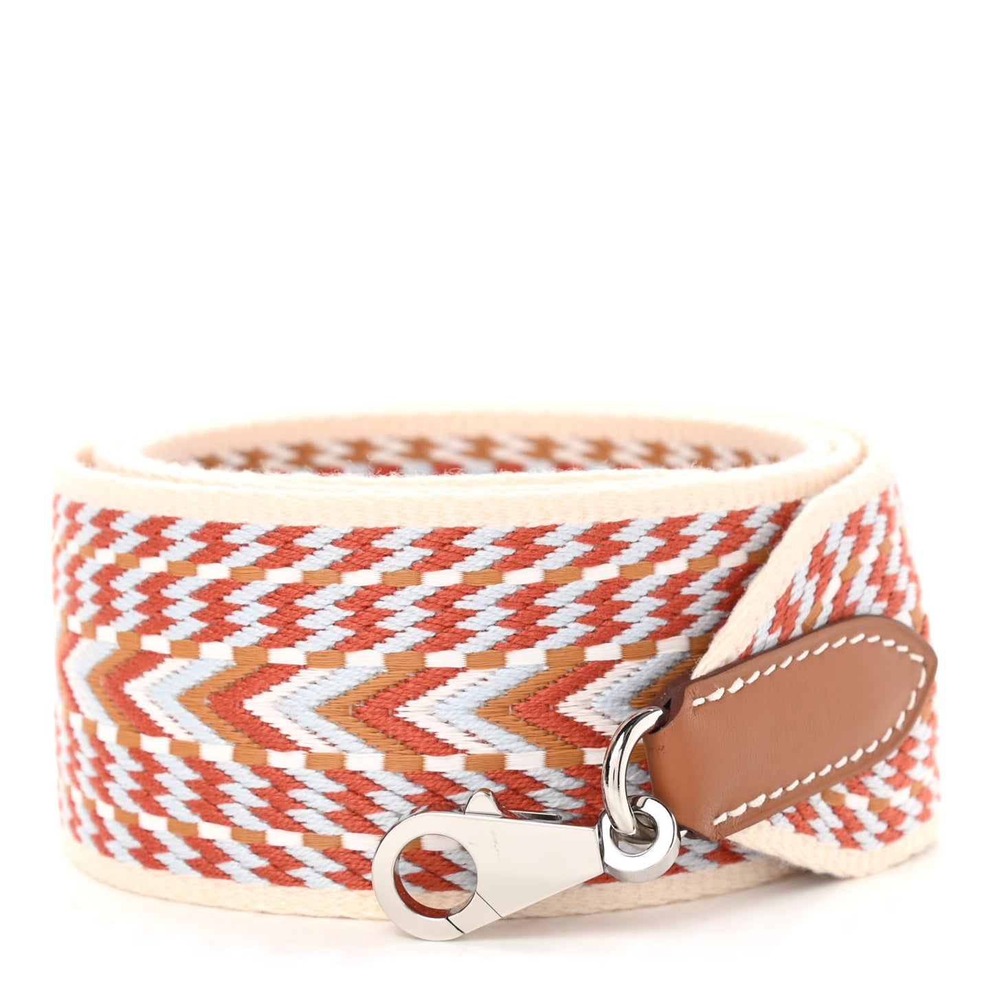 Toile Swift 50mm Sangle Cavale Shoulder Strap Cornaline White Gold