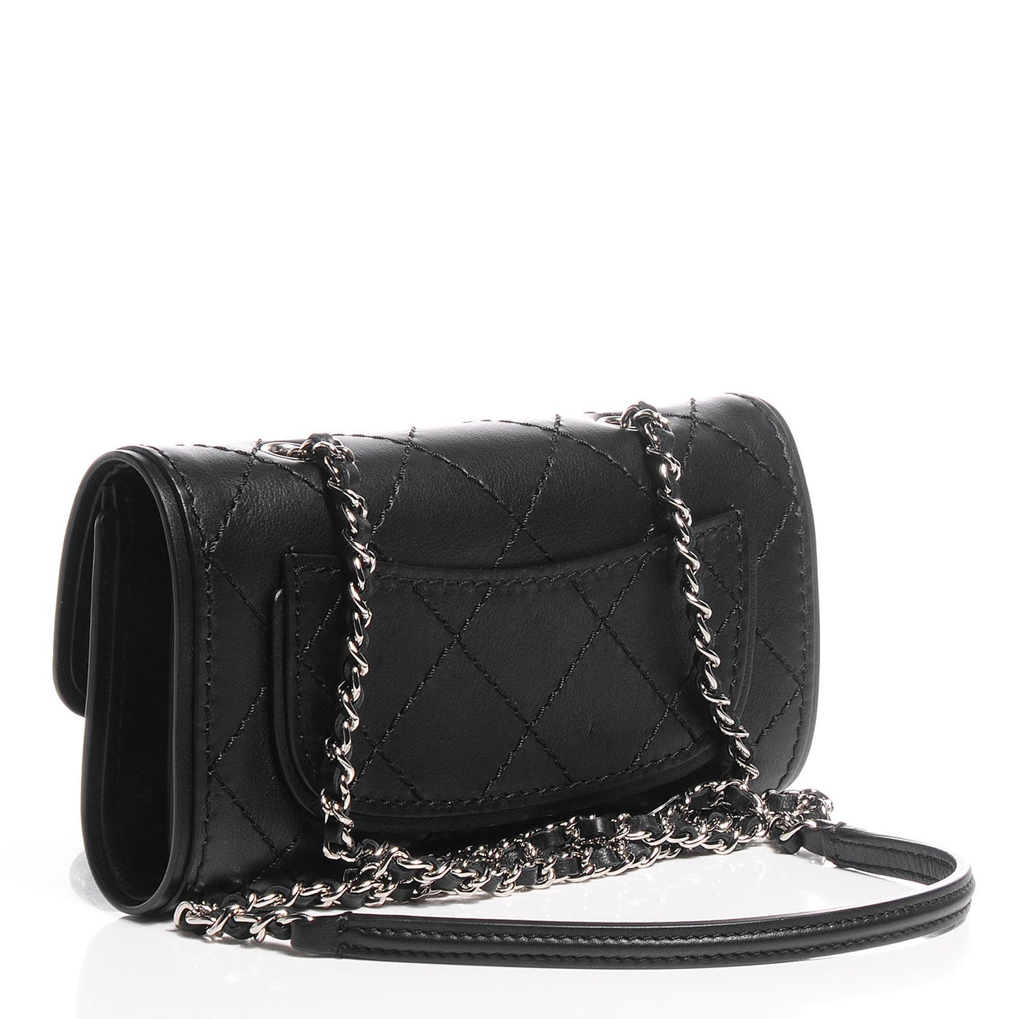 Calfskin Mini Flap Black