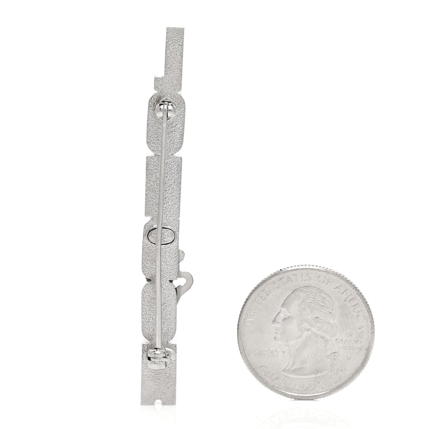 Crystal London Crown Brooch Silver