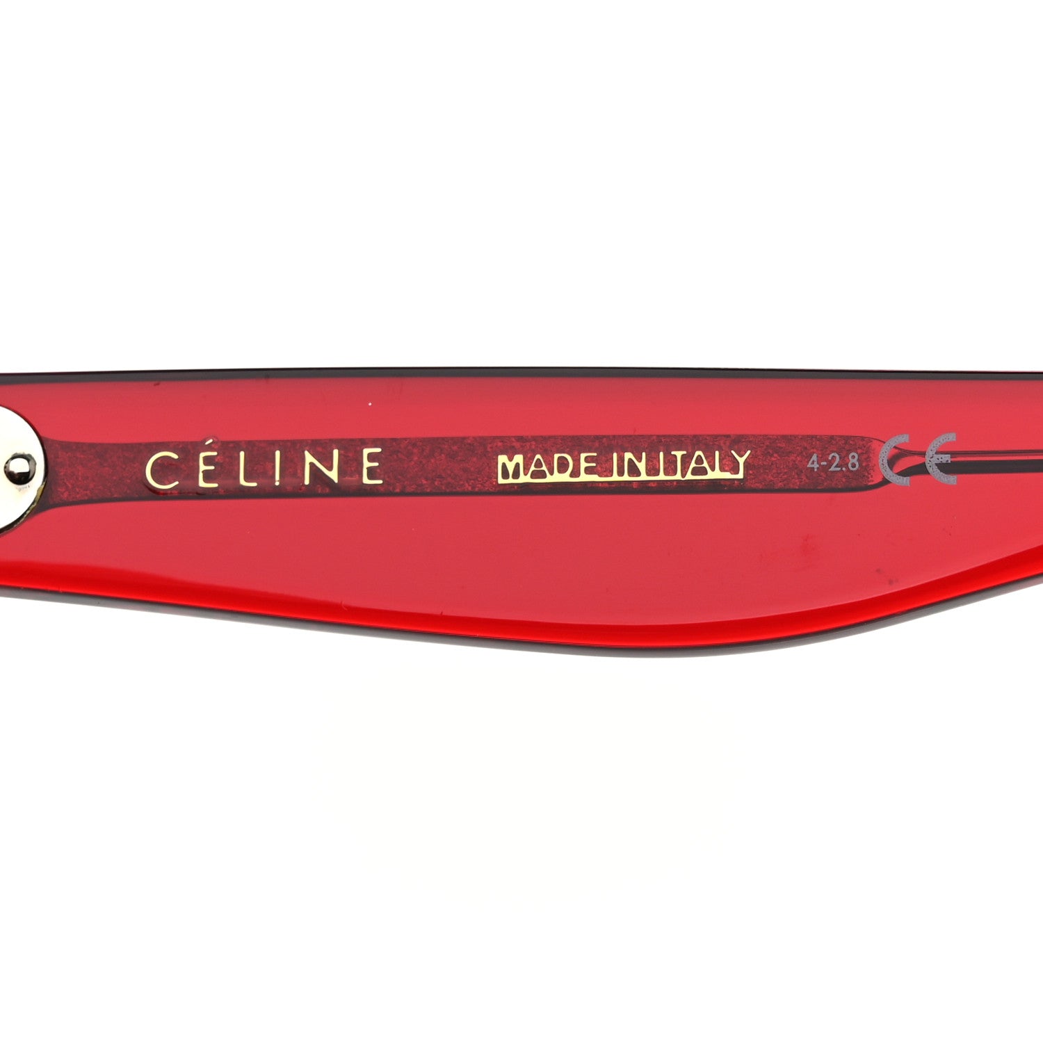 Celine Oversized Round Sunglasses CL4005FN Red 6 of 7