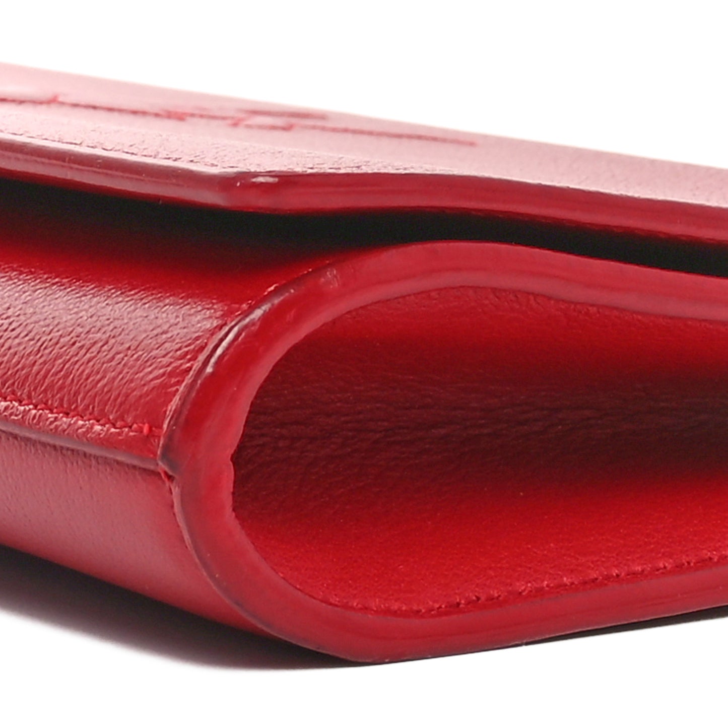 Calfskin Monogram Large Belle De Jour Clutch Red