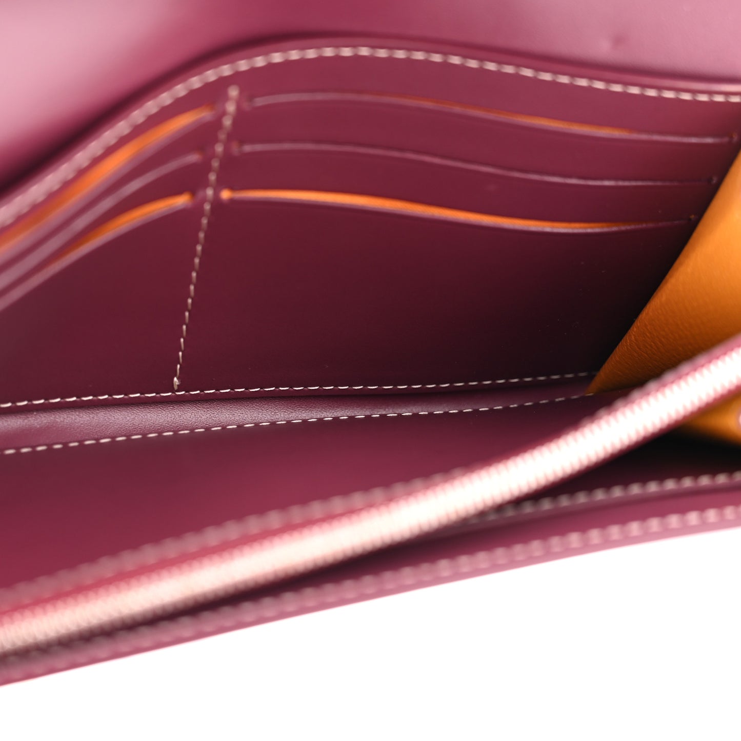 Goyardine Varenne Long Wallet Burgundy