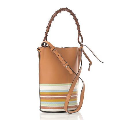 Loewe Calfskin Snakeskin Marine Gate Bucket Bag Multicolor 3 of 10