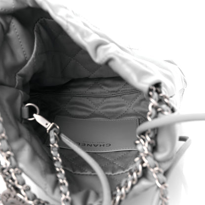 Chanel Shiny Calfskin Quilted Mini Chanel 22 Grey 5 of 10
