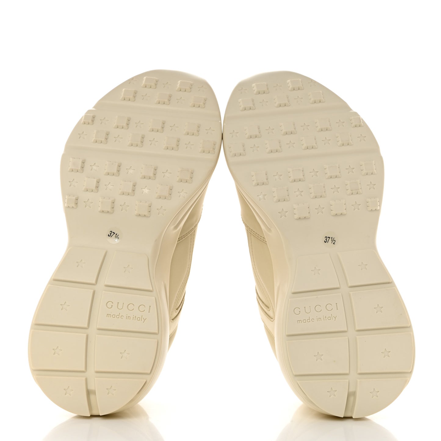 X THE NORTH FACE Calfskin Womens Rhyton Sneakers 37.5 Special Ivory