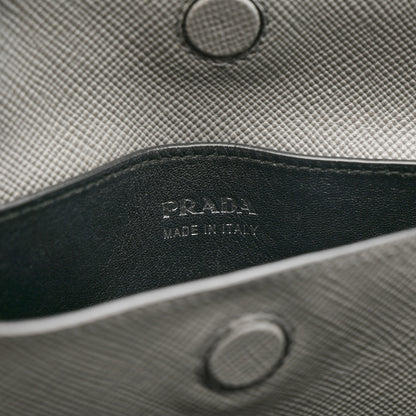 Prada Saffiano Cuir Medium Double Bag Marmo 8 of 13