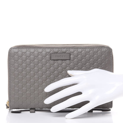 Gucci Soft Microguccissima Zip Around Top Handle Travel Wallet Loess 2 of 12