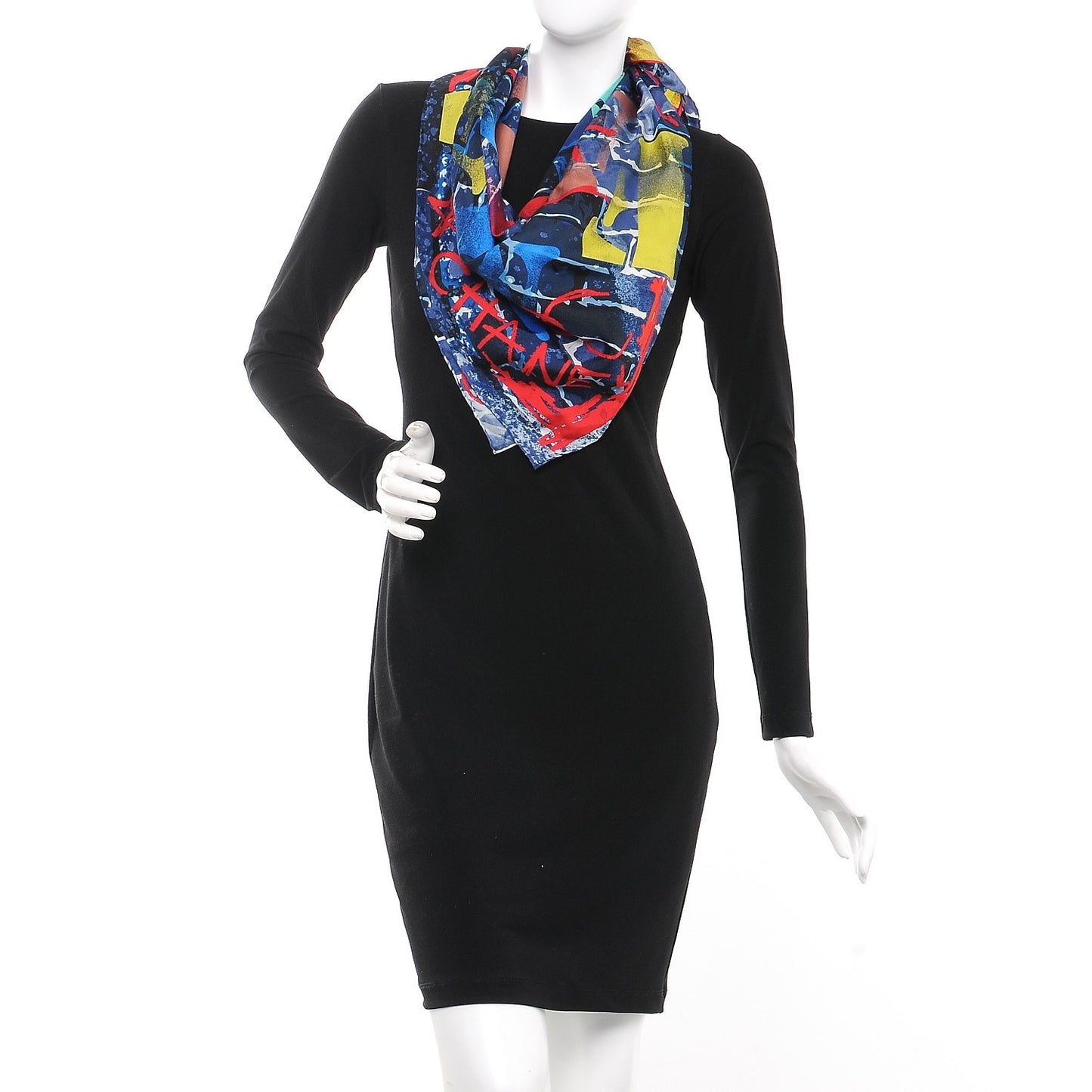 Silk Graffiti Scarf Multicolor