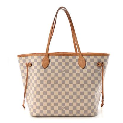 Louis Vuitton Damier Azur Neo Neverfull MM Rose Ballerine 1 of 10
