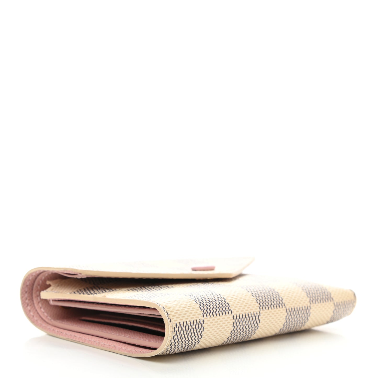 Damier Azur Victorine Wallet Rose Ballerine