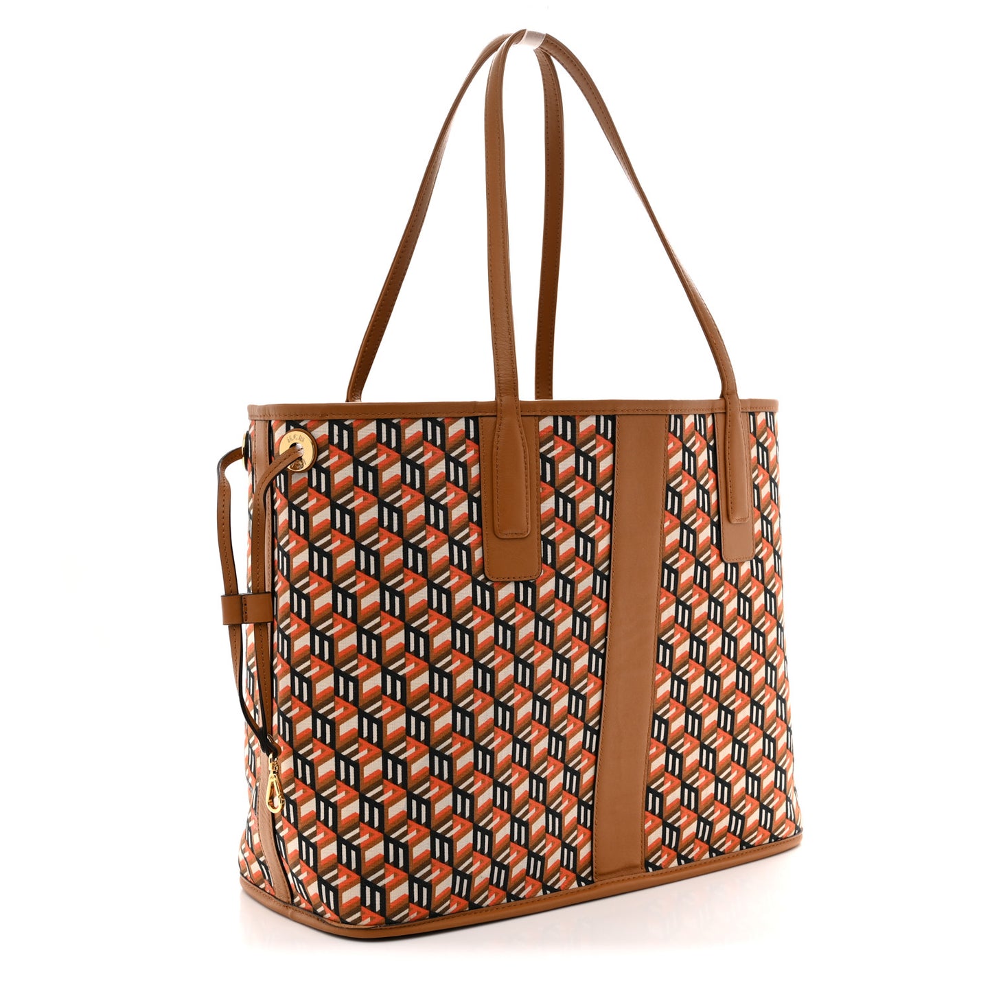 Visetos Medium Liz Reversible Shopper Tote Cognac